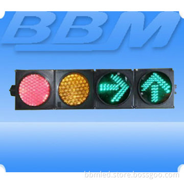 200mm (8") Cobweb Lens Red&Yellow Ball&Green Arrow Traffic Light (JD200-3-45CLA)